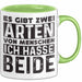Humor Tasse Geschenk Es Gibt 2 Arten Von Menschen Ich Hasse Sie Beide Becher Grün Trendation