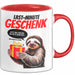 Sarkastisches Faultier Tasse Geschenk Lustige Geschenkidee Spruch Last Minute Geschenk Rot Trendation