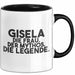 Gisela Tasse Gisela – Die Frau. Der Mythos. Die Legende. Geschenk Schwarz Trendation