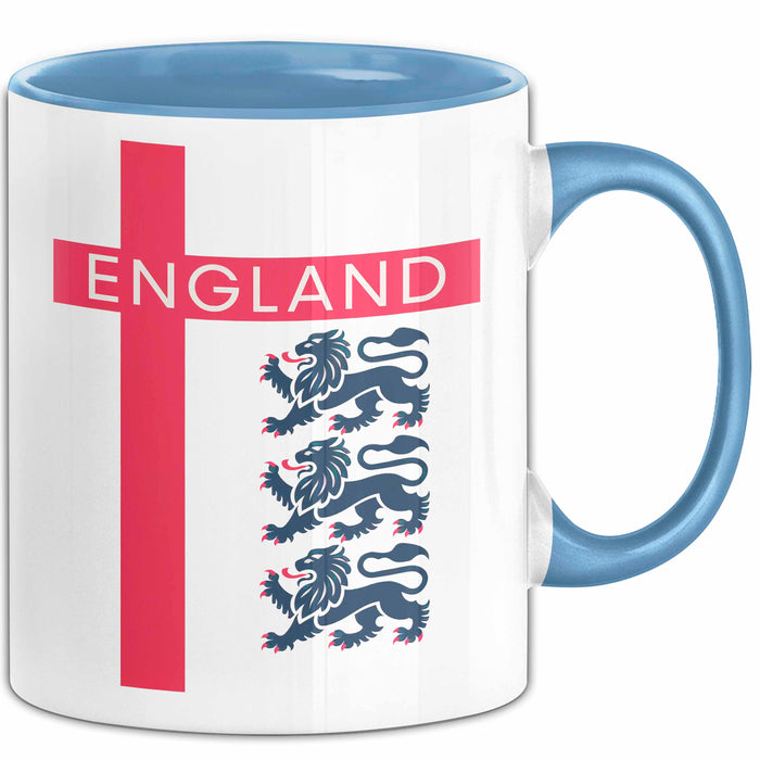 England Flagge London Tasse Geschenk Lustige Geschenkidee Spruch Blau Trendation