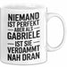 Gabriele Tasse Geschenk Niemand Ist Perfekt Gabriele Verdammt Nah Dran Geschenkidee Weiß Trendation