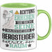 Bergsteiger Geschenk Tasse Lustiger Spruch Erheben Sie Sich Der Bergsteiger Betritt den Raum Grün Trendation