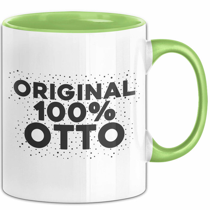 Otto Tasse Original 100% Otto Geschenk Grün Trendation