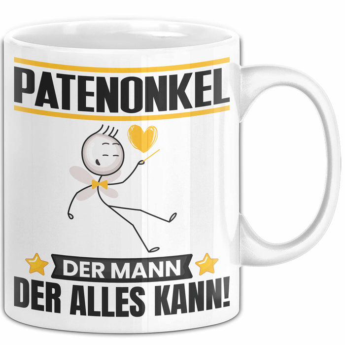 Patenonkel Tasse Geschenk für Patenonkel Der Mann Der Alles Kann Geschenkidee zum Geburtstag Weiß Trendation