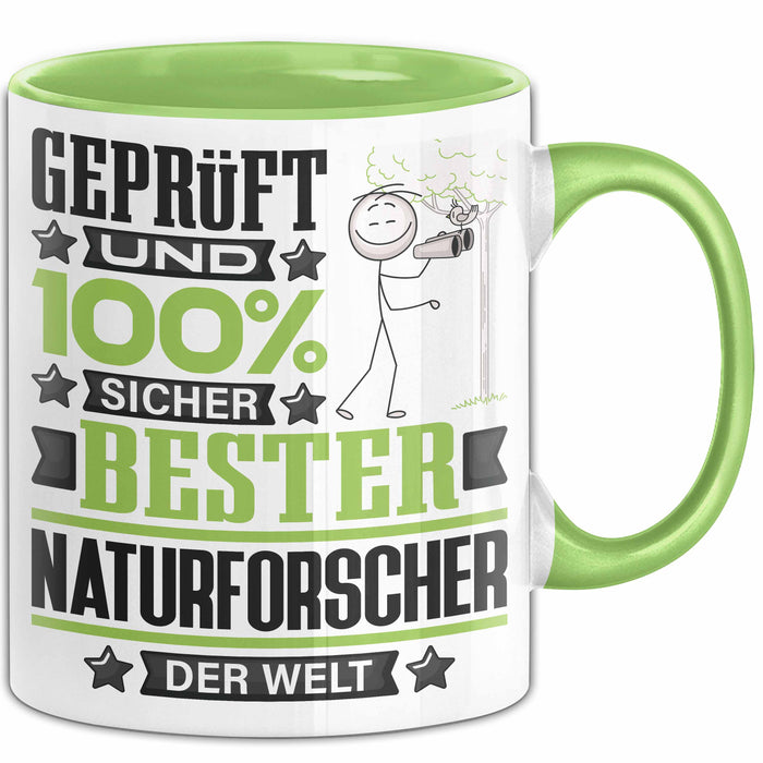 Naturforscher Geschenk Lustiger Spruch für Naturforscher Geschenkidee Bester Naturforscher Der Welt Grün Trendation