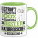 Naturforscher Geschenk Lustiger Spruch für Naturforscher Geschenkidee Bester Naturforscher Der Welt Grün Trendation
