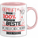 Beste Vogelforscherin Der Welt Tasse Geschenk für Eine Vogelforscherin Geprüft Und Sicher Geschenkidee Geburtstag Weihnachten Rosa Trendation
