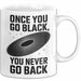 Physiker Tasse Geschenk Einmal schwarz immer schwarz Weiß Trendation