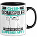 Schauspieler Tasse Geschenk für Schauspieler Geburtstag Lustiger Spruch Kaffee-Becher Was Ist Deine Superkraft Schwarz Trendation