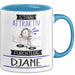 DJane Tasse Geschenk Becher Stark Attraktiv Furchtlos DJane Lustige Geschenkidee Blau Trendation