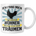 Trendation - Landwirt Spruch Geschenk Tasse Landwirtschaft Geschenke für Männer Traktor Spruch Kaffeetasse Hühner-Flüsterer Bauer Weiß Trendation