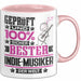 Indie-Musiker Geschenk Lustiger Spruch für Indie-Musiker Geschenkidee Bester Indie-Musiker Der Welt Rosa Trendation