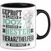 Tierarzthelfer Geschenk Lustiger Spruch für Tierarzthelfer Geschenkidee Bester Tierarzthelfer Der Welt Schwarz Trendation