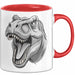Dinosaurier Tier Tasse Geschenk Lustige Geschenkidee Spruch Rot Trendation
