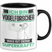 Vogelforscher Tasse Geschenk für Vogelforscher Geburtstag Lustiger Spruch Kaffee-Becher Was Ist Deine Superkraft Schwarz Trendation
