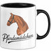 Pferde Tierliebhaber Tasse Geschenk Lustige Geschenkidee Spruch Pferdemädchen Schwarz Trendation