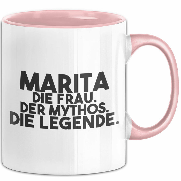 Marita Tasse Marita – Die Frau. Der Mythos. Die Legende. Geschenk Rosa Trendation