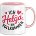 Helga Tasse Geschenk Ich Bin Vollkommen Helga Geschenkidee Geburtstag Rosa Trendation