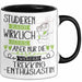 Trekking-Enthusiastin Tasse Lustiges Geschenk Studieren Kann Wirklich Jeder Nur Die Besten Werden Trekking-Enthusiastin Schwarz Trendation