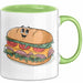 Sandwich Liebhaber Tasse Geschenkidee für Snack Stapel Fan Grün Trendation