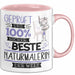 Beste Naturmalerin Der Welt Tasse Geschenk für Eine Naturmalerin Geprüft Und Sicher Geschenkidee Geburtstag Weihnachten Rosa Trendation