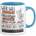 Wildtierforscherin Tasse Geschenk Spruch Wer Will Schon Prinzessin Sein Wenn Man Auch Wildtierforscherin Sein Kann Blau Trendation