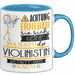 Violinistin Tasse Geschenk Lustiger Spruch Bitte Erheben Sie Sich Seine Majestät Die Violinistin Betritt Den Raum Blau Trendation