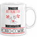 Rodeo-Cowgirl Tasse Geschenk Becher Stark Attraktiv Furchtlos Rodeo-Cowgirl Lustige Geschenkidee Weiß Trendation
