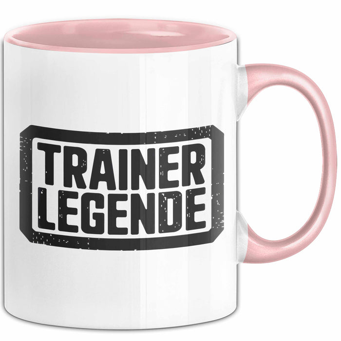 Fußballtrainer Fußballteam Tasse Geschenk Lustige Geschenkidee Spruch Trainer Legende Rosa Trendation