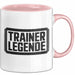 Fußballtrainer Fußballteam Tasse Geschenk Lustige Geschenkidee Spruch Trainer Legende Rosa Trendation