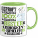 Eishockeyspieler Geschenk Lustiger Spruch für Eishockeyspieler Geschenkidee Bester Eishockeyspieler Der Welt Grün Trendation