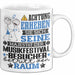 Musikfestival-Besucher Geschenk Tasse Lustiger Spruch Erheben Sie Sich Der Musikfestival-Besucher Betritt den Raum Weiß Trendation