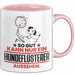 Hundeflüsterer Geschenk Tasse So Gut Kann Nur Ein Hundeflüsterer Aussehen Geschenkidee Kaffee-Becher Rosa Trendation
