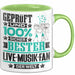 Live-Musik-Fan Geschenk Lustiger Spruch für Live-Musik-Fan Geschenkidee Bester Live-Musik-Fan Der Welt Grün Trendation