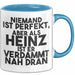 Heinz Tasse Niemand Ist Perfekt, Aber Als Heinz Ist Er Verdammt Nah Dran Blau Trendation