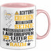 Laufgruppenleiter Geschenk Tasse Lustiger Spruch Erheben Sie Sich Der Laufgruppenleiter Betritt den Raum Rosa Trendation