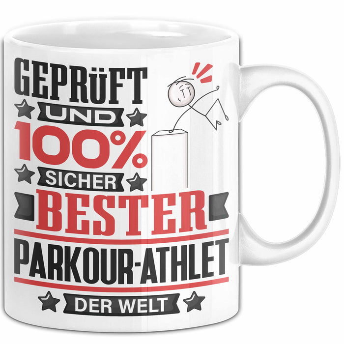 Parkour-Athlet Geschenk Lustiger Spruch für Parkour-Athlet Geschenkidee Bester Parkour-Athlet Der Welt Weiß Trendation