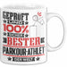 Parkour-Athlet Geschenk Lustiger Spruch für Parkour-Athlet Geschenkidee Bester Parkour-Athlet Der Welt Weiß Trendation