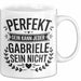 Gabriele Tasse Geschenk Perfekt Sein Kann Jeder Geschenkidee Geburtstag Weiß Trendation