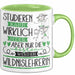 Wildnislehrerin Tasse Lustiges Geschenk Studieren Kann Wirklich Jeder Nur Die Besten Werden Wildnislehrerin Grün Trendation