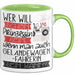 Geländewagenfahrerin Tasse Geschenk Spruch Wer Will Schon Prinzessin Sein Wenn Man Auch Geländewagenfahrerin Sein Kann Grün Trendation