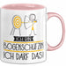 Geschenk für Bogenschützin Tasse Lustige Geschenkidee Geburtstag Ich Bin Bogenschützin Ich Darf Das Rosa Trendation