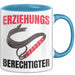 Witzige Tasse Geschenk Erziehungsberechtigter Spruch Lustiger Becher Blau Trendation