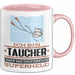Taucher Geschenk Tasse Ich Bin Taucher Aber Sag Doch Einfach Superheld Lustige Geschenkdiee für Taucher Kaffee-Becher Rosa Trendation