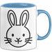 Kaninchen Hase Tierliebhaber Tasse Geschenk Lustige Geschenkidee Spruch Blau Trendation