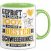 Schwiegeronkel Geschenk Lustiger Spruch für Schwiegeronkel Geschenkidee Bester Schwiegeronkel Der Welt Grün Trendation