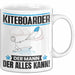 Kiteboarder Tasse Geschenk für Kiteboarder Der Mann Der Alles Kann Geschenkidee zum Geburtstag Weiß Trendation