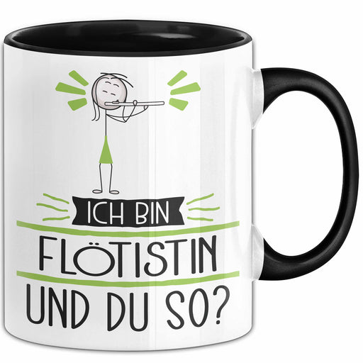 Flötistin Tasse Geschenk Ich Bin Flötistin Und Du So Geschenkidee Lustiger Spruch Becher Trendation