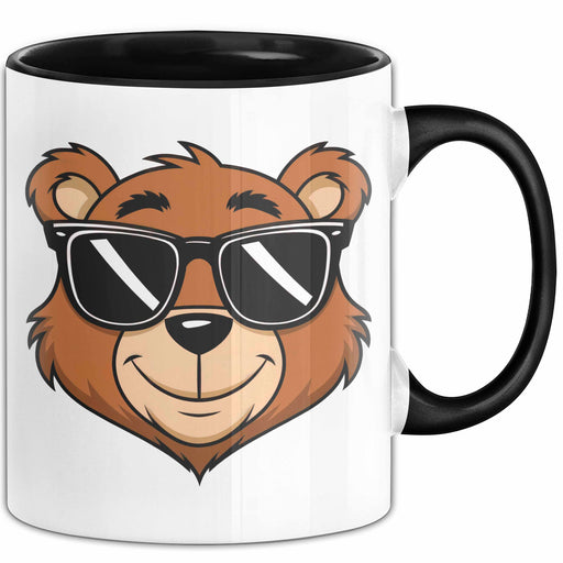 Teddybär Tier Sonnenbrille Tasse Geschenk Lustige Geschenkidee Spruch Trendation