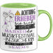 Musikfestival-Besucherin Tasse Geschenk Lustiger Spruch Bitte Erheben Sie Sich Seine Majestät Die Musikfestival-Besucherin Betritt Den Raum Grün Trendation
